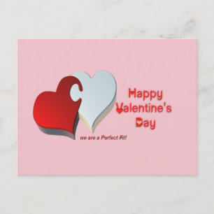 Valentinpuzzle Feiertagspostkarte