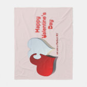 Valentinpuzzle Fleecedecke (Vorderseite)