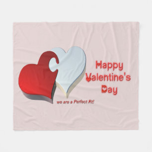 Valentinpuzzle Fleecedecke