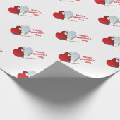 Valentinpuzzle Geschenkpapier (Ecke)