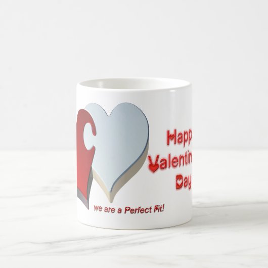 Valentinpuzzle Kaffeetasse (Mittel)