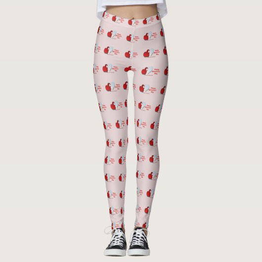 Valentinpuzzle Leggings (Vorderseite)