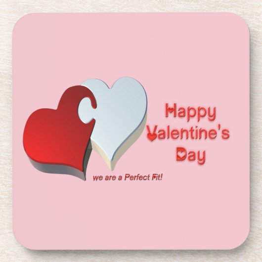 Valentinpuzzle Untersetzer (Vorderseite)