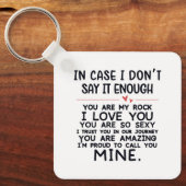 Valentinquote Schlüsselanhänger (Vorderseite)