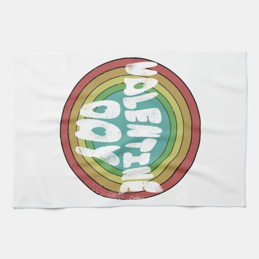 Valentinretro Geschirrtuch (Horizontal)