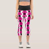 Valentinrosa Rosen Capri Leggings (Vorderseite)