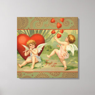 Valentins Amor Antik Vintage Leinwanddruck
