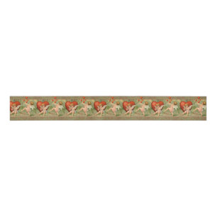 Valentins Amor Antik Vintage Ripsband