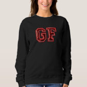 Valentins-Applikations-Patchwork-Sweatshirt Sweatshirt (Vorderseite)