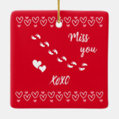 Valentins Baby Loss Keepake Foto Ornament (Rückseite)