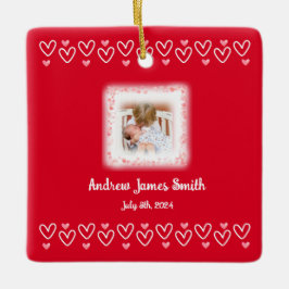 Valentins Baby Loss Keepake Foto Ornament