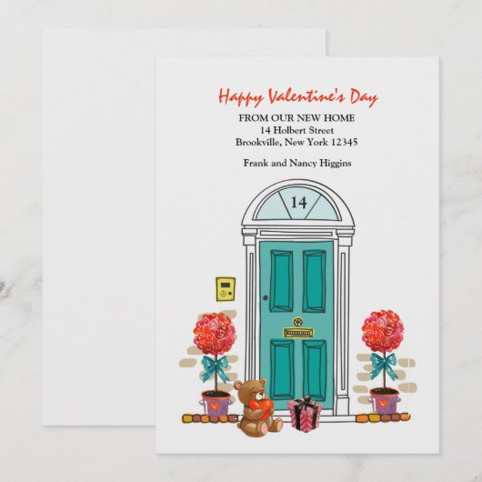 Valentins bewegende Ankündigung (Vorne/Hinten)