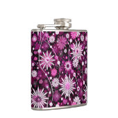 Valentins-Blumenmuster Flachmann (Rechts)