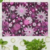 Valentins-Blumenmuster Geschirrtuch (Gefaltet)