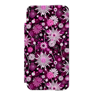 Valentins-Blumenmuster Incipio Watson™ iPhone 5 Geldbörsen Hülle