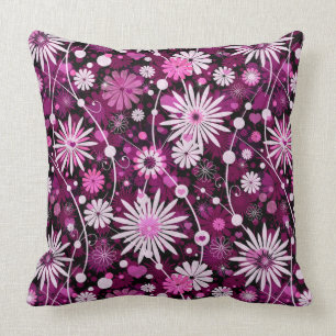 Valentins-Blumenmuster Kissen