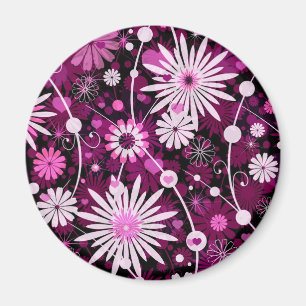 Valentins-Blumenmuster Magnet