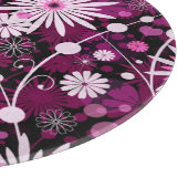 Valentins-Blumenmuster Schneidebrett (Ecke)
