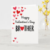Valentins Bruder Herz Muster Karte (Gelbe Blume)