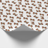 Valentins-Coati-Paare Geschenkpapier (Ecke)
