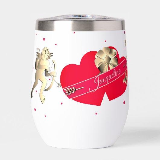 Valentins-Cupid & Herzen (Vorderseite)