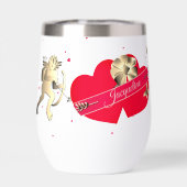 Valentins-Cupid & Herzen (Rückseite)