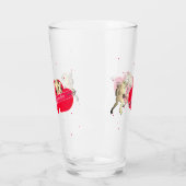 Valentins-Cupid & Herzen Glas (Links)