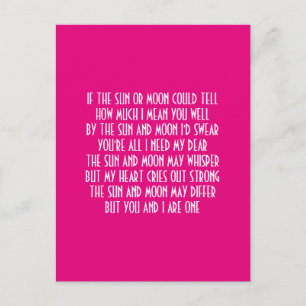 VALENTINS DAY POEM FEIERTAGSPOSTKARTE