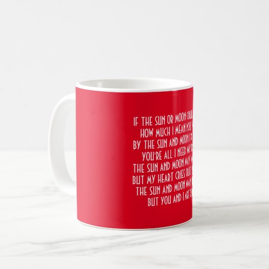 VALENTINS DAY POEM KAFFEETASSE (Vorderseite Links)