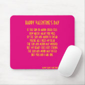 VALENTINS DAY POEM MOUSEPAD (Mit Mouse)