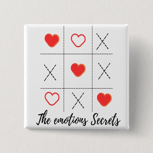VALENTINS DAY Square button WITH GREAT VIBE (Vorderseite)
