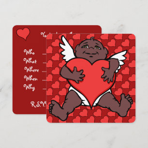 Valentins Einladungen Afrikanische Cupid Cards Cus