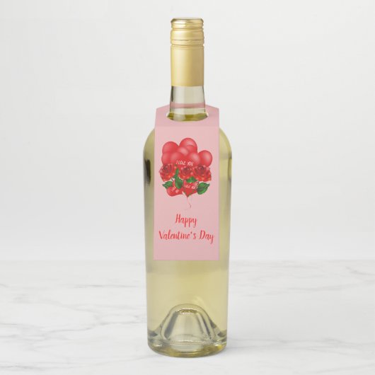 Valentins Flaschenhanger-Tag Flaschenanhänger (Auf Flasche)