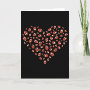 Valentins Fußherz Valentinstag Fußliebhaber Karte
