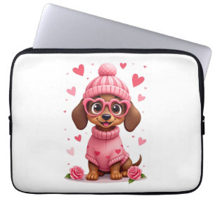 Valentins Geburtstags Hund Liebe Leben Laptopschutzhülle