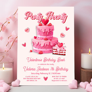 Valentins Geburtstagsparty Einladung
