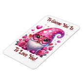 Valentins-Gnom-Flexibler-Foto-Magnet Magnet (Linke Seite)
