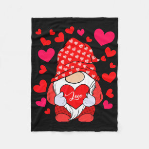 Valentins-Gnom-Herzen Valentinstag-Outfit Frauen Fleecedecke