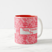 Valentins größtes Mama-Red-Leasingmuster der Welt Zweifarbige Tasse (VorderseiteRechts)