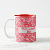 Valentins größtes Mama-Red-Leasingmuster der Welt Zweifarbige Tasse (Links)