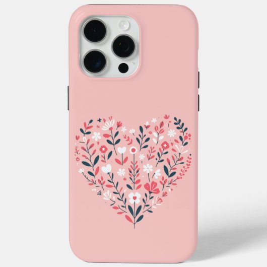 Valentins Herz Case-Mate iPhone Hülle (Rückseite)