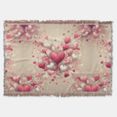 Valentins Herz Decke (Vorderseite)