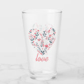Valentins Herz Glas (Rückseite)