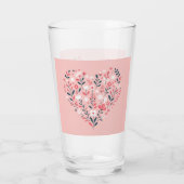Valentins Herz Glas (Rückseite)