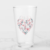 Valentins Herz Glas (Rückseite)