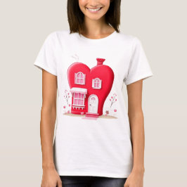 VALENTINS HERZ HAUS T-Shirt