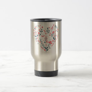 Valentins Herz Reisebecher