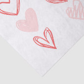 Valentins Herz rosa Minimalistisch-modern Seidenpapier (Ausschnitt)