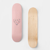 Valentins Herz Skateboard (Vorderseite)