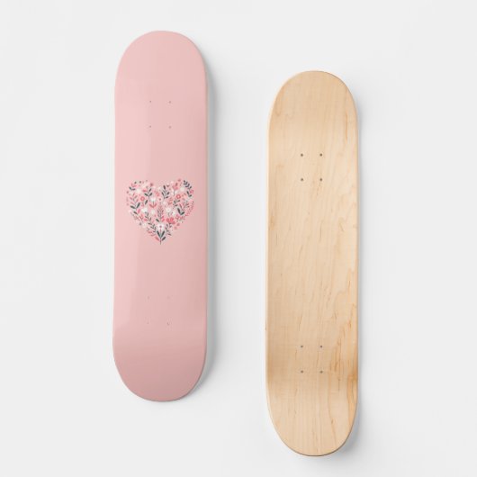 Valentins Herz Skateboard (Vorderseite)